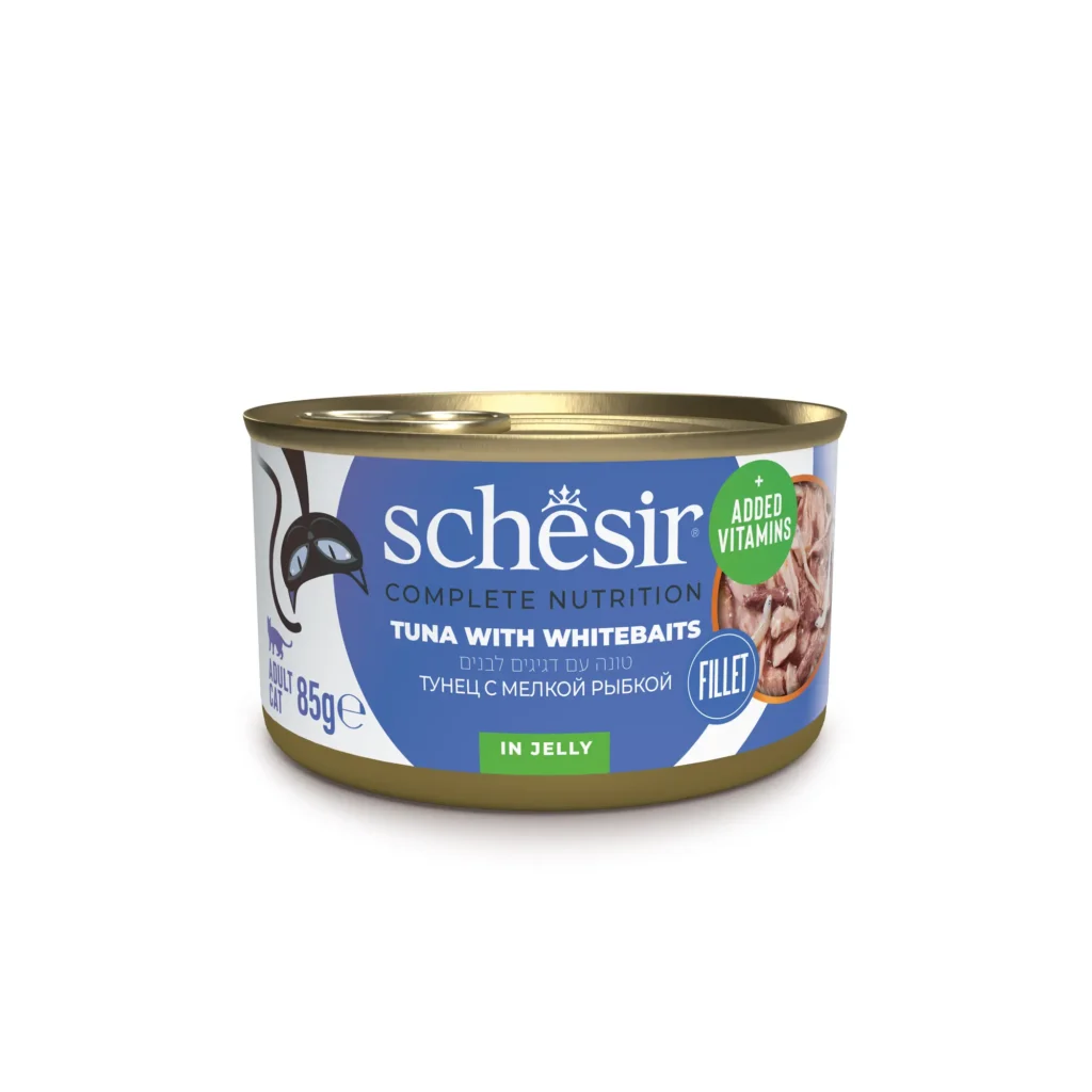 שזיר טונה עם דגיגים בג'לי 85 גרם (Schesir)