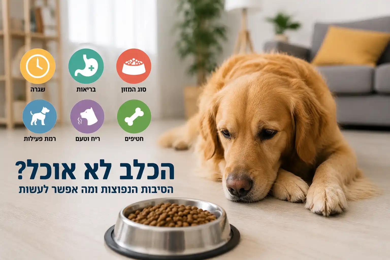 כלב לא מתעניין באוכל יבש ומתרחק מהקערה – הסיבות האפשריות לחוסר תיאבון אצל כלבים ופתרונות שיכולים לעזור