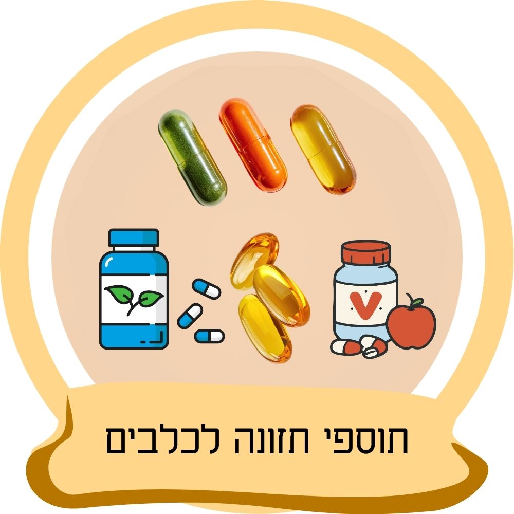 ויטמינים ותוספי תזונה לכלבים – אייקון קטגוריה עם קפסולות ותוספים לכלבים באתר חבר נאמן.