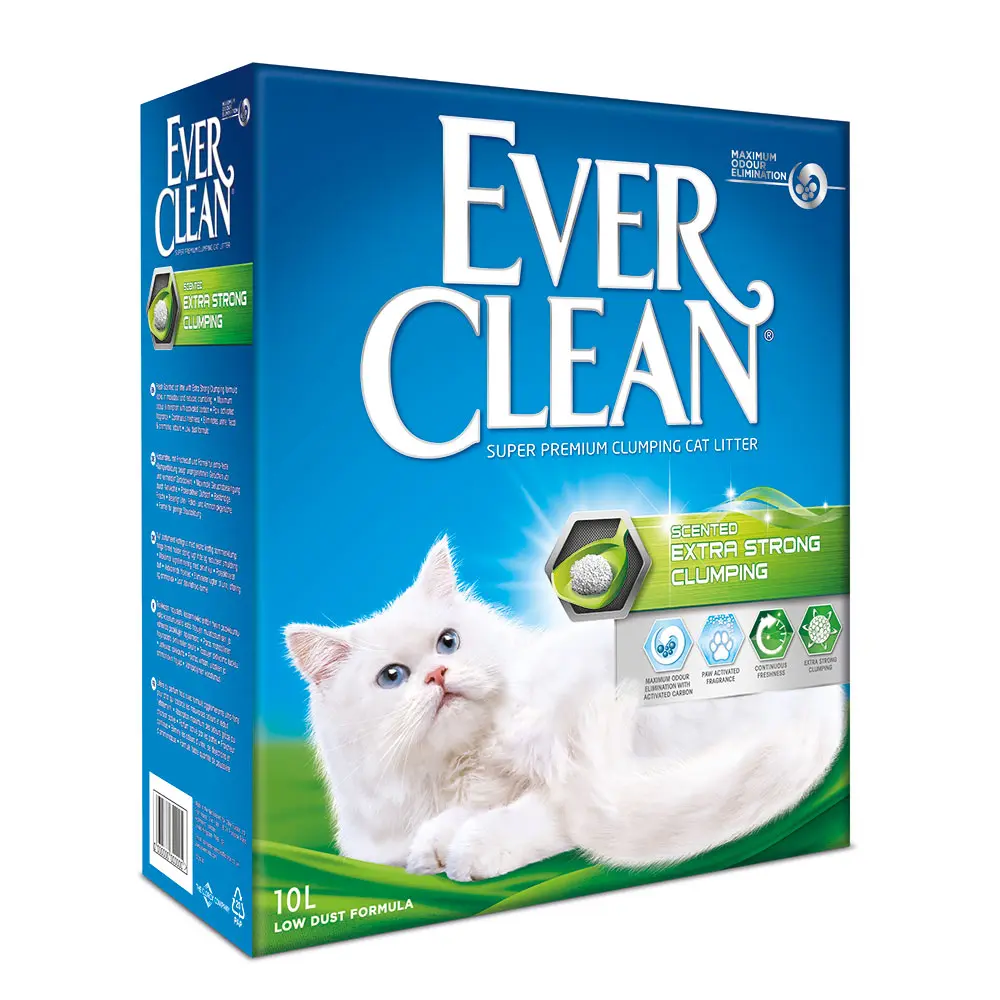 אברקלין ירוק חול מתגבש בניחוח מרענן EVER CLEAN 10 ליטר