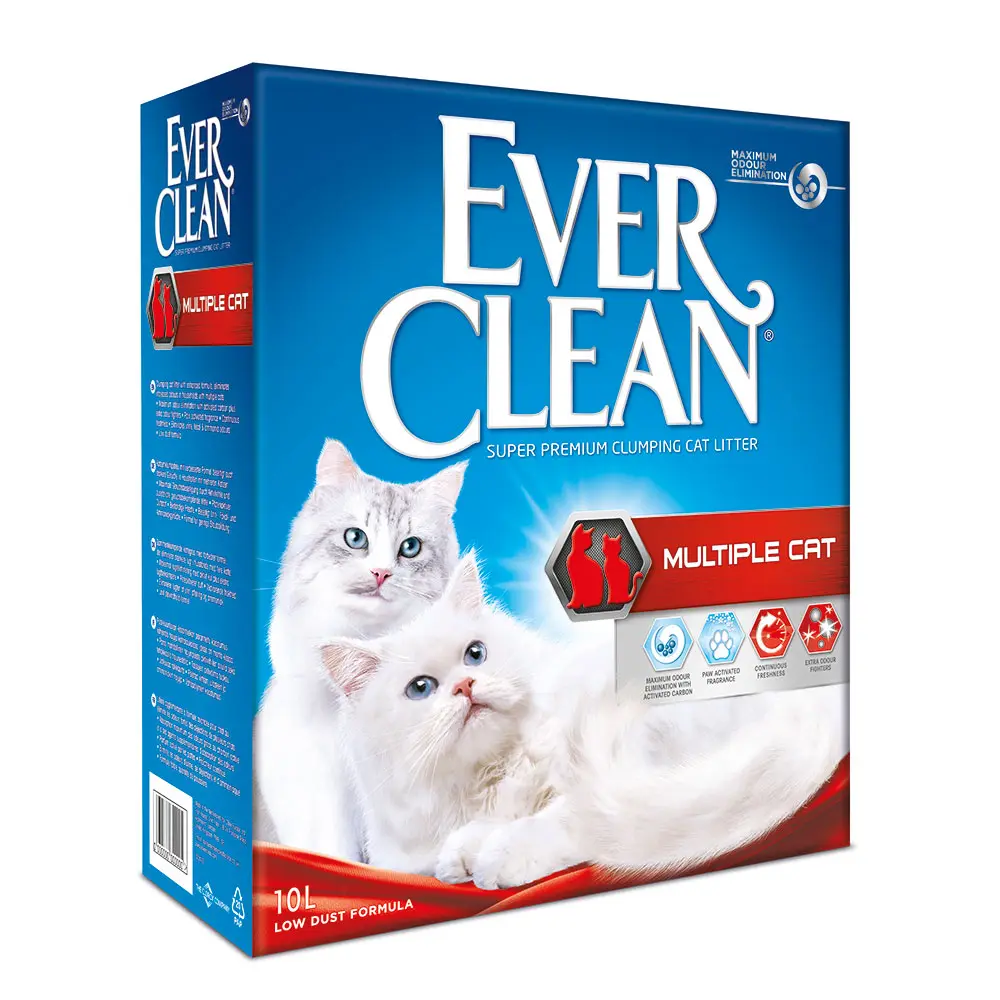 אברקלין אדום מולטי קט חול מתגבש EVER CLEAN 10 ליטר