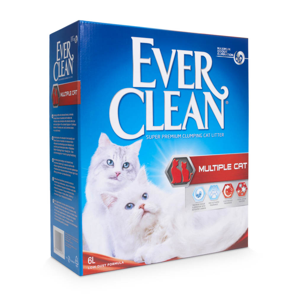 אברקלין אדום מולטי קט חול מתגבש EVER CLEAN 6 ליטר