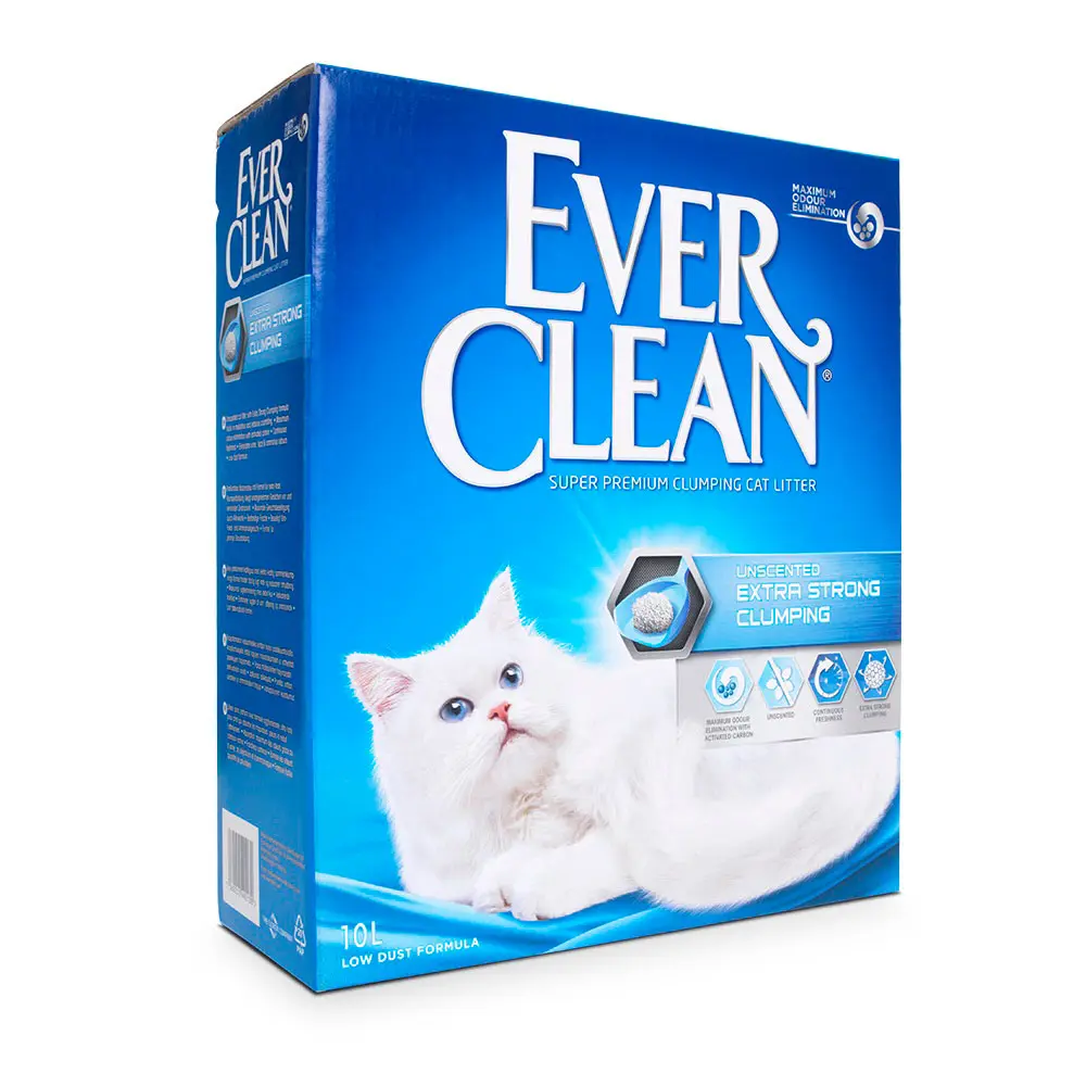 אברקלין ללא בישום חול מתגבש EVER CLEAN 10 ליטר