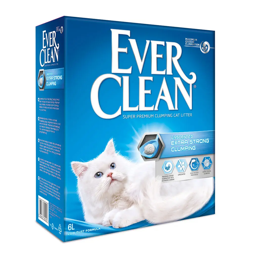 אברקלין ללא בישום חול מתגבש EVER CLEAN 6 ליטר