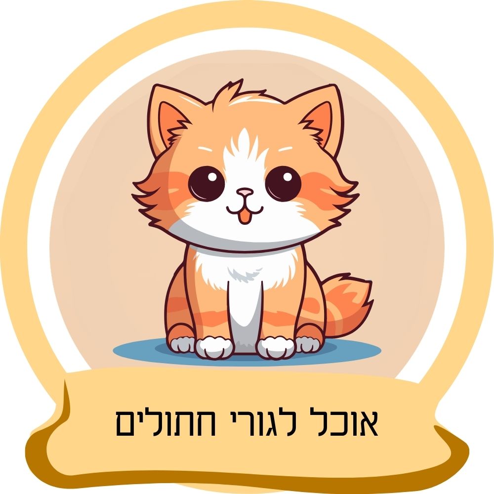 אוכל לגורי חתולים – איור של גור חתולים כחלק מקטגוריית מזון לגורי חתולים באתר חבר נאמן.