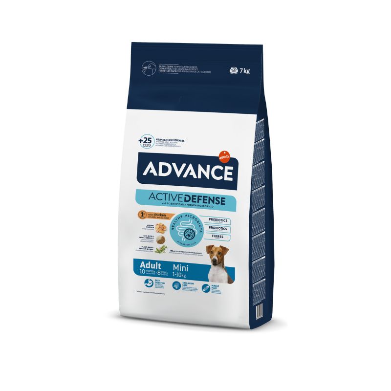 אדוונס עוף לכלב בוגר גזע קטן 7 ק"ג Advance Adult Mini