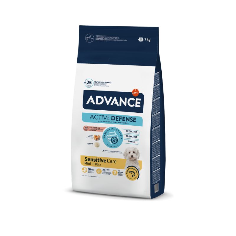 אדוונס סלמון לכלב בוגר סנסיטיב גזע קטן 7 ק"ג Advance Mini Sensitive Salmon