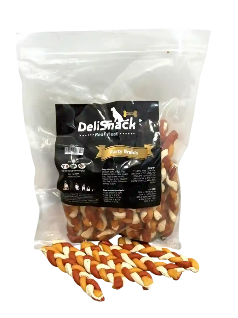 דליסנאק צמה עוף, ברווז וקוד לכלבים 1 ק"ג
