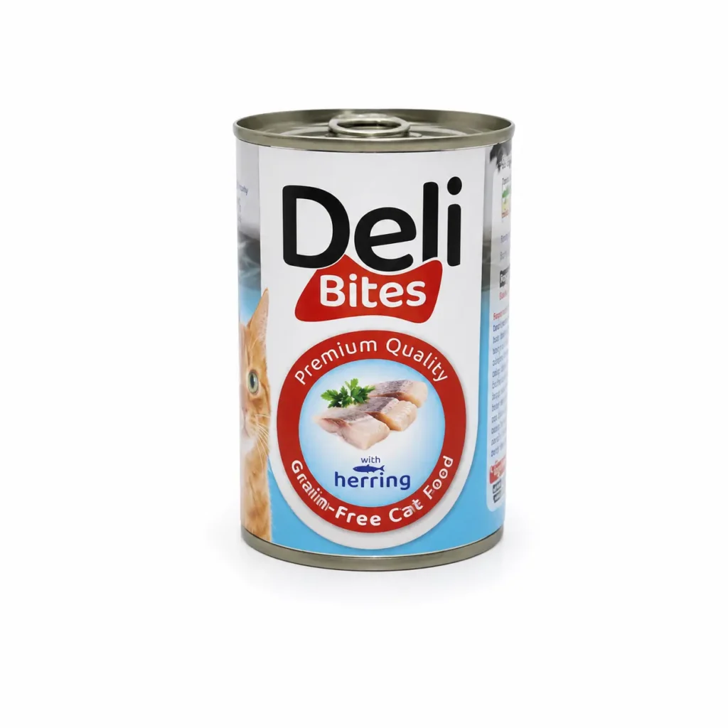 דלי בייטס שימורים לחתולים הרינג 400 גרם