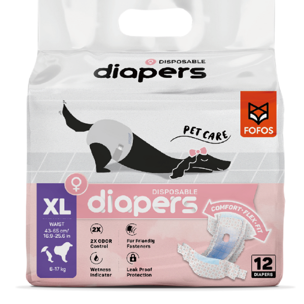 פופוס חיתולים לנקבות XL 12 יחידות
