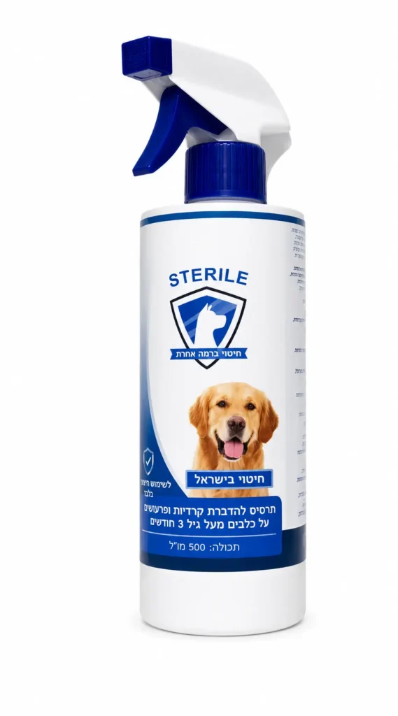 סטריל ספריי נגד פרעושים וקרציות 450 מ"ל