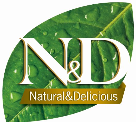 לוגו מותג N&D Natural & Delicious מזון לכלבים ולחתולים