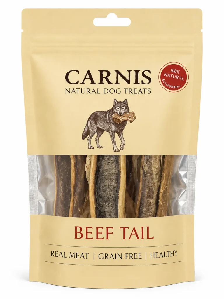 חטיף זנב בקר לכלבים Carnis 100 גרם