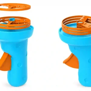 פופוס צעצוע יורה צלחות לחתולים עם 6 צלחות