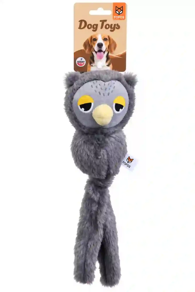 פופוס בובת ינשוף ארוכה מצפצפת לכלבים 40 ס"מ