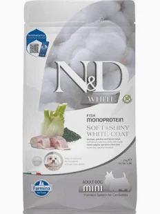 אנדי White דג לברק לכלב לבן בוגר מגזע קטן 2 ק"ג N&D