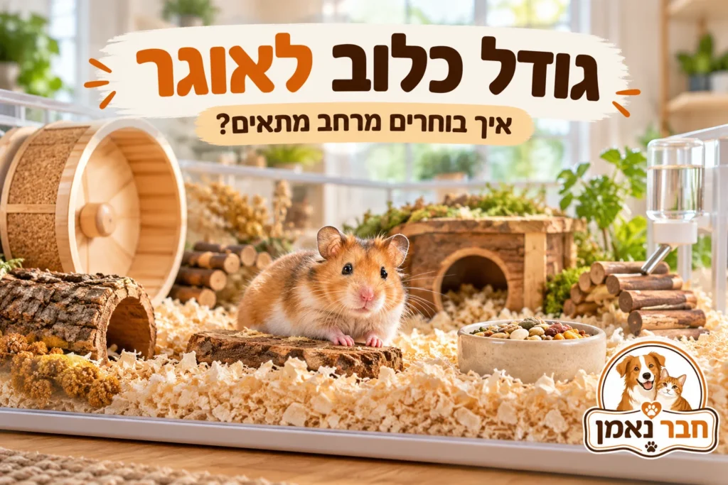 גודל כלוב לאוגר